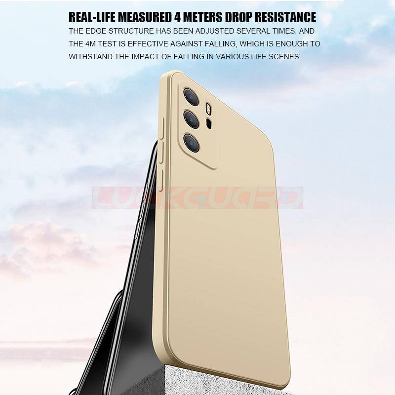 Untuk Huawei P20 P30 P40 Pro LiteOriginal Bumper Persegi Silikon Cair Casing Ponsel Untuk Huawei Nova 8pro SE Soft Cover