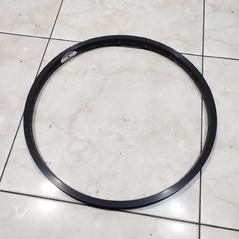 1Pcs Genio Rims Velg Alloy Warna Hitam Ukuran 20 Inch Murni Lubang 36 / 36h Sepeda Bmx Lipat Seli dl