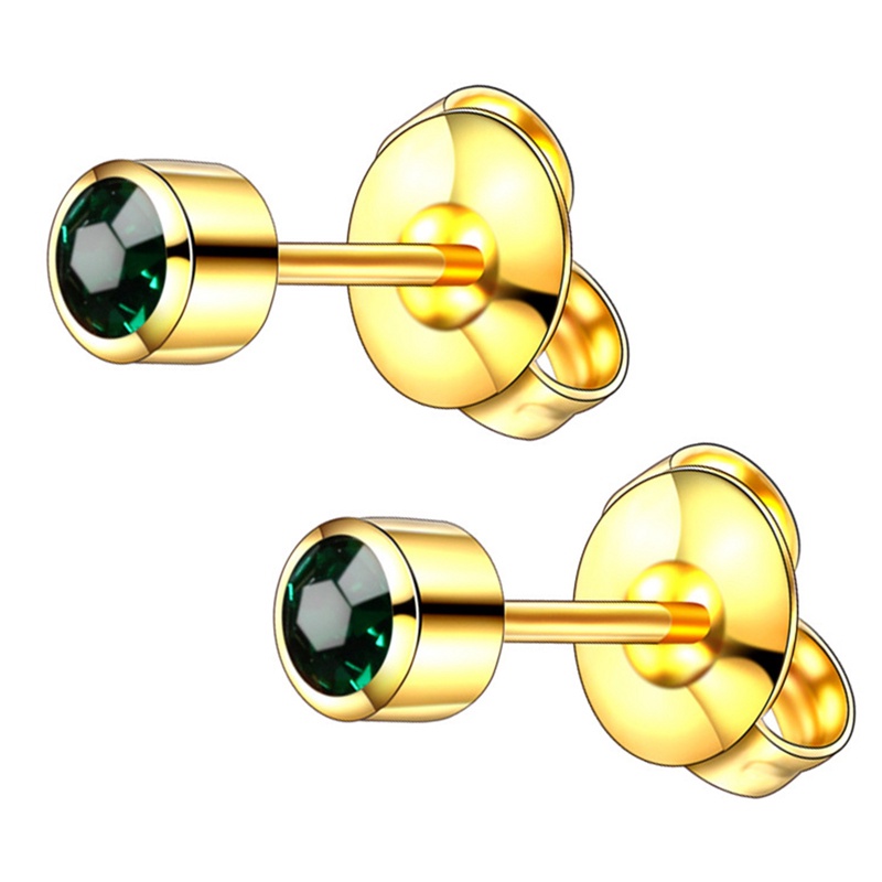 1pasang Wanita Gadis Berlian Imitasi Kristal Ear Stud Earrings Pesta Eelgant Earring Perhiasan Hadiah