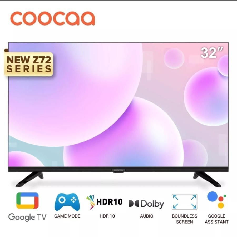 TV LED COOCAA 32Z72 GOOGLE TV 32 INCH SMART TV DIGITAL TV DOLBY AUDIO