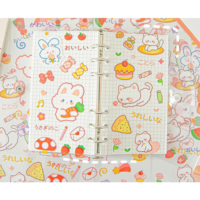 LEXJAKARTA  Cute Sticker Sticker Momo Aesthetic Stiker Buku Diary Tumpr Botol Lucu Stiker Decor Sticker Case