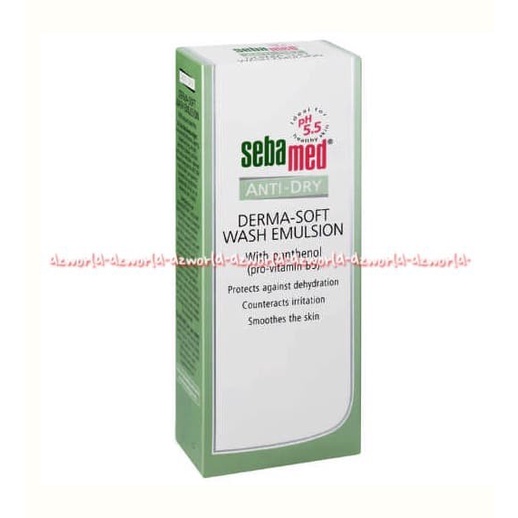 Sebamed Anti Dry Derma Soft Wash 1000ml Sabun Mandi Sabun Cair Untuk Kulit Sensitif Kering Seba Med 1L 1Litter Soap Liquid