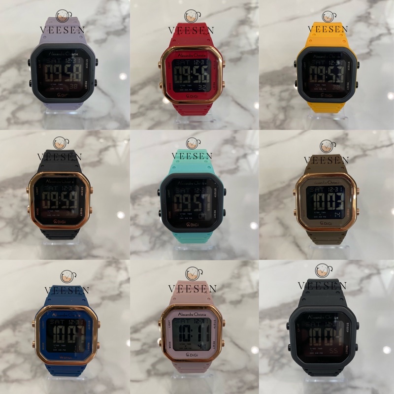 Jam Tangan Alexandre Christie Ac 9347 Original Unisex Digital