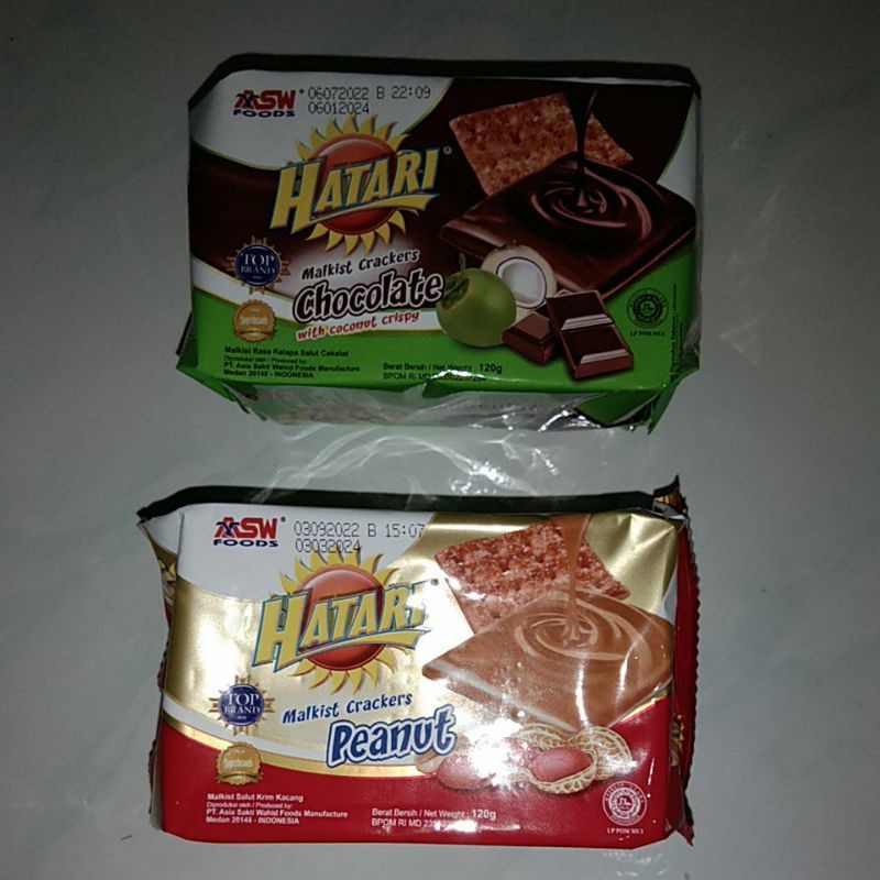 

Hatari Malkist Crackers biscuit Hatari malkis coklat coconut peanut kacang 120 gr