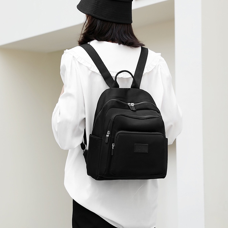 Hathin muii  COLORFUL FOX 0490 Tas Ransel Wanita Backpack Wanita Remaja Tas Anti Air laptop 14 inci WATER RESISTANT