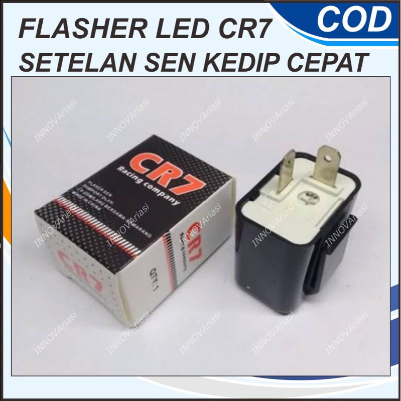 FLASHER SEN CR7 KEDIP CEPAT BISA DI SETEL ORIGINAL (ALAT PENGATUR KEDIP SEIN ATAU LAMPU LAIN) Supra,