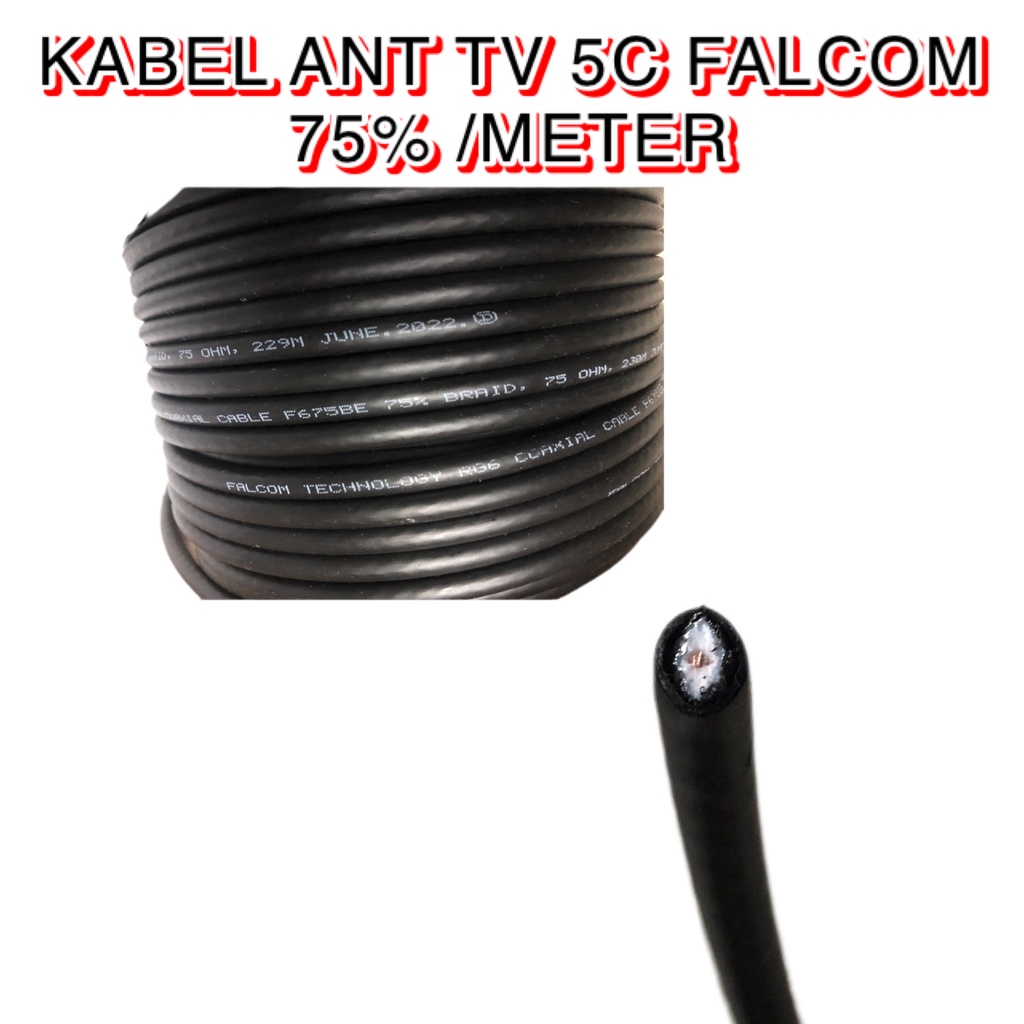 KABEL ANTENA TV 5C FALCOM 75% /METER