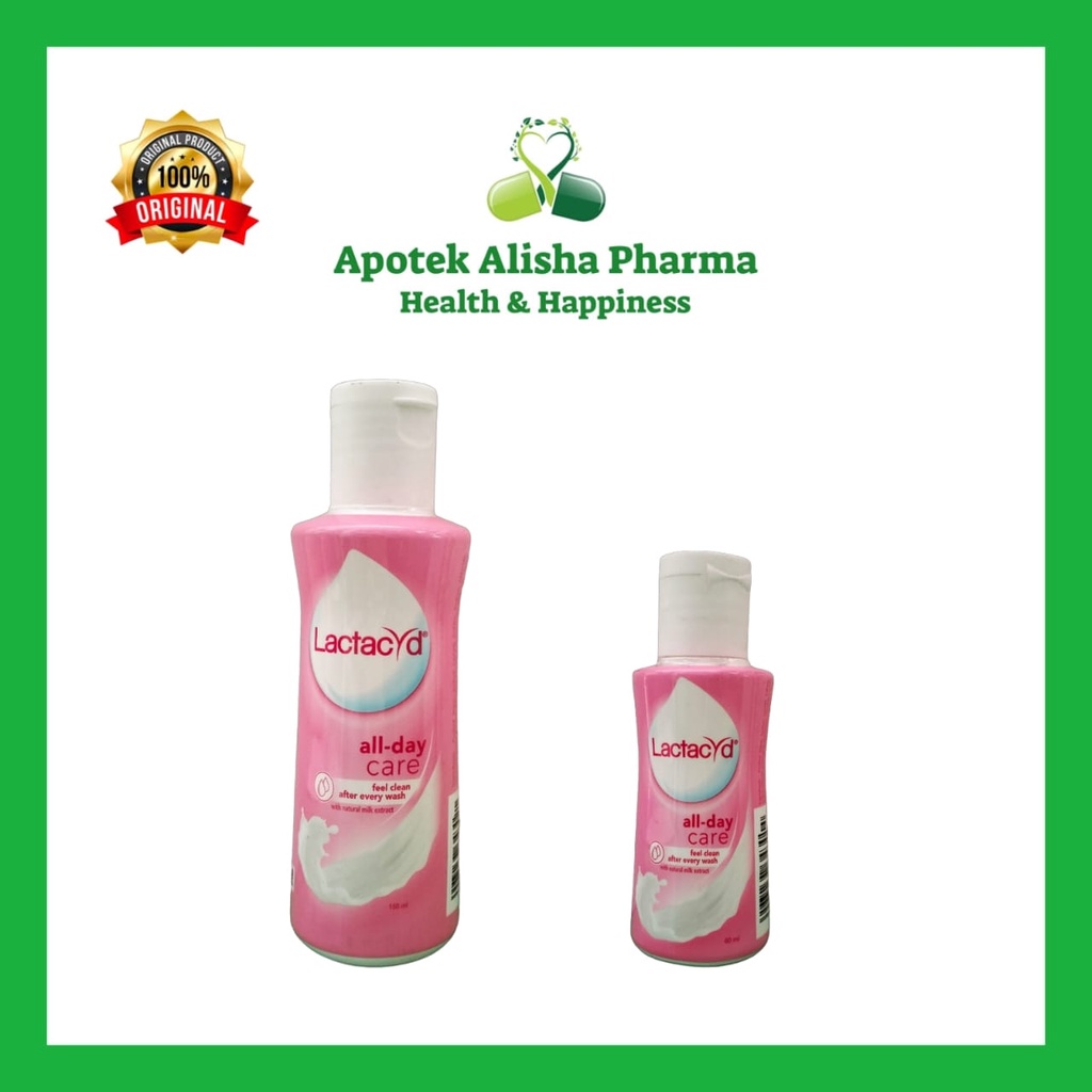 LACTACYD ALL DAY CARE 60/150ml-Lactacyd Feminime Hygine Sabun Kewanitaan Untuk Keputihan Gatal Iritasi Bau Tak Sedap/Lactacid FH/Lactasid FH/Laktasid Sabun Cebok/Lactacyd Feminime Hiegene