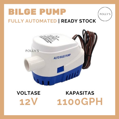 Pompa Auto Bilge Pump Boat Automatic Bilge Pump 12V 1100Gph Fully Automated