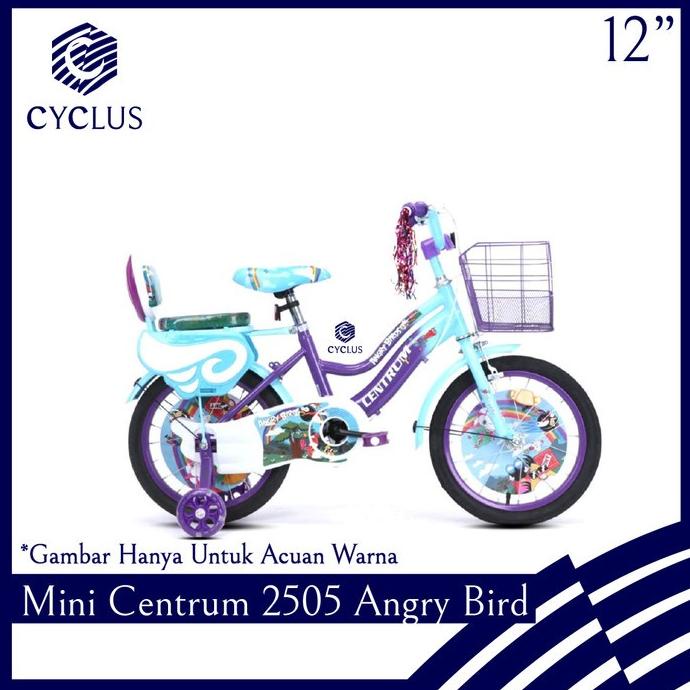 Instan - Sepeda Mini Anak Perempuan Centrum Angry Bird 2505 12 Inch #Original