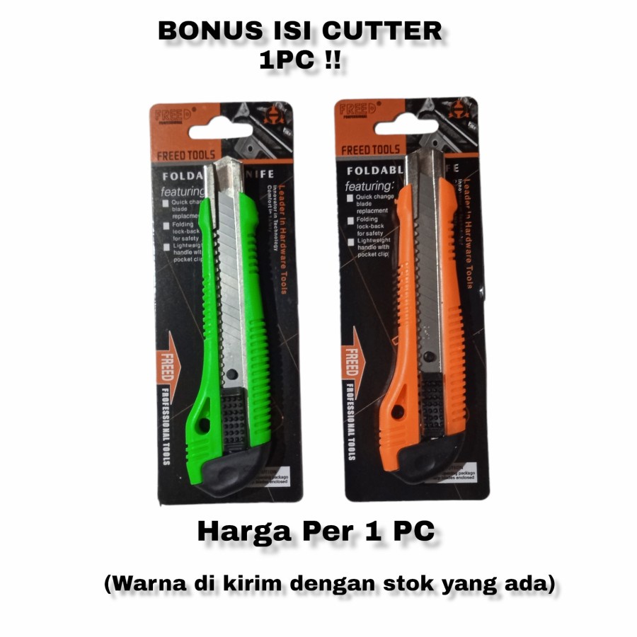 

Pisau Cutter PVC | Cutter Besar (1PC) | Alat Pemotong Kertas MURAH | Kapten Material