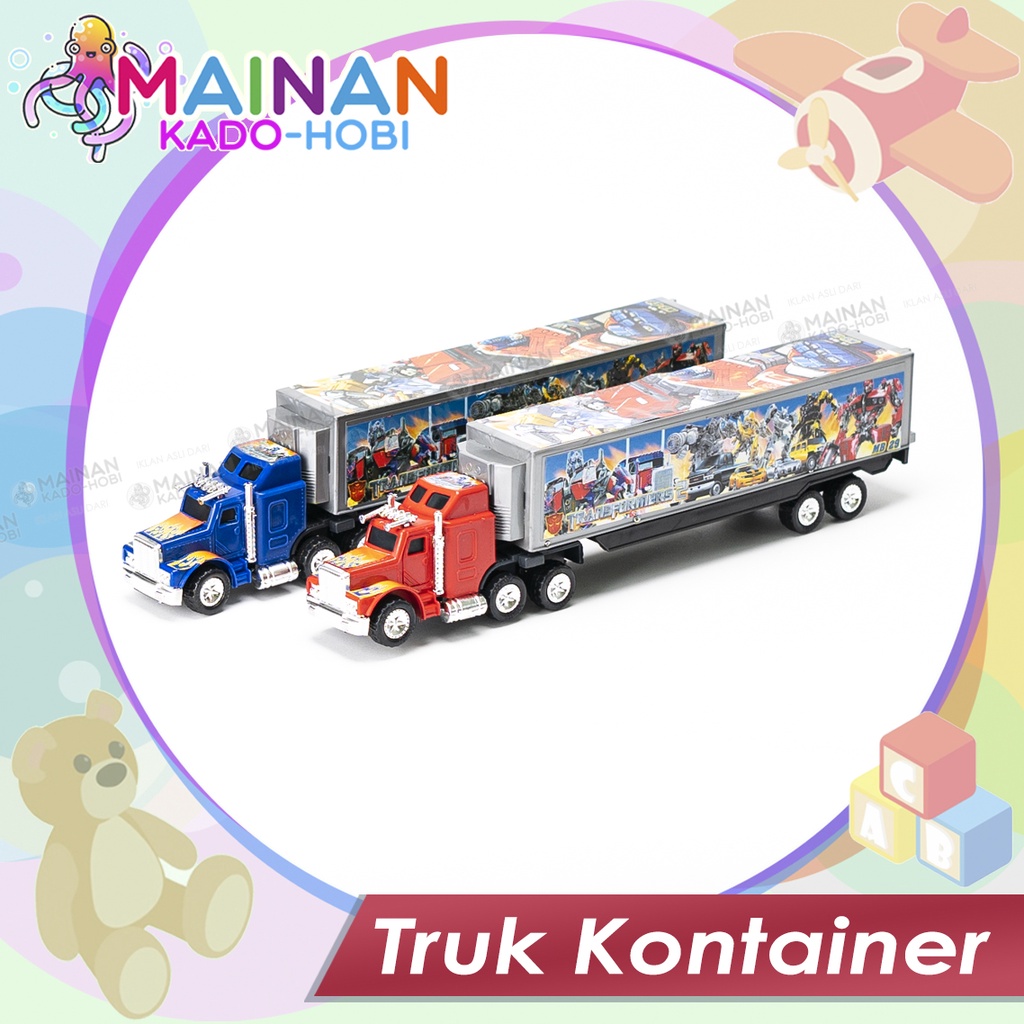 MAINAN ANAK LAKI DIECAST MOBIL TRUK KONTAINER