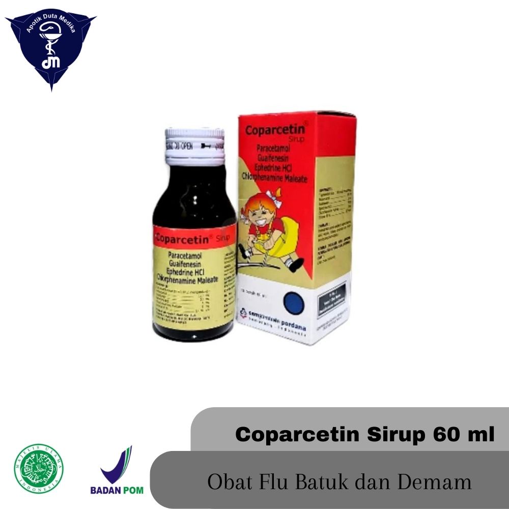 COPARCETIN 60 ML SIRUP/OBAT DEMAM BATUK PILEK ANAK/DEMAM ANAK/BATUK BERDAHAK ANAK/PILEK ANAK