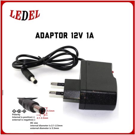 Adaptor 12V 1A Power Adaptor LED CCTV Modem Router 12V1A ampere xitey power supply ada lampu led indikator