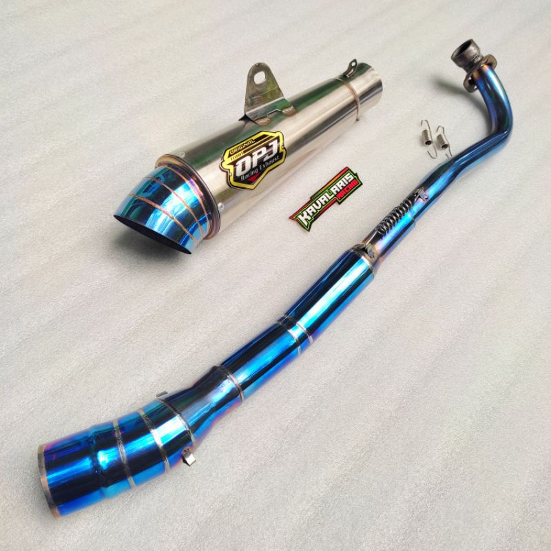 knalpot racing DPJ motor bebek leher bluemoon Shogun smash Jupiter z Vega Supra fit Gren dll
