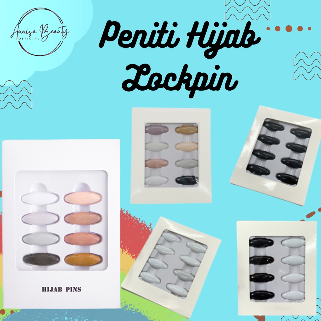 Peniti lockpin/ Peniti hijab lockpin/ pin lockpin/ peniti jilbab/ bros dagu plastik murah meriah