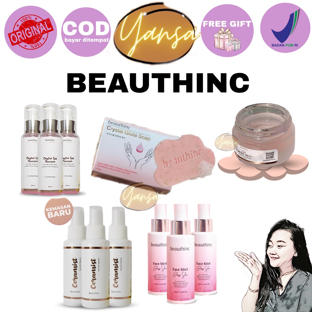 BEAUTHINC 𝐅𝐚𝐜𝐞 𝐌𝐢𝐬𝐭/𝐆𝐞𝐥 𝐂𝐥𝐞𝐚𝐧𝐬𝐞𝐫/𝐉𝐞𝐥𝐥𝐲 𝐒𝐞𝐫𝐮𝐦/𝐆𝐥𝐮𝐭𝐚 𝐒𝐨𝐚𝐩/𝐂𝐞𝐫𝐚𝐦𝐢𝐬𝐭