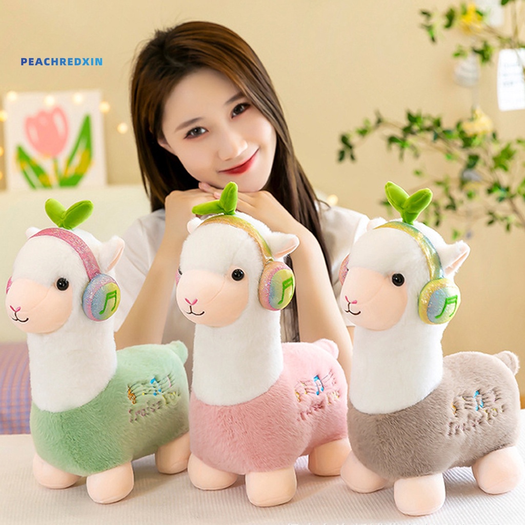 Mainan anak terbaru Boneka alpaca pake handset bahan plush