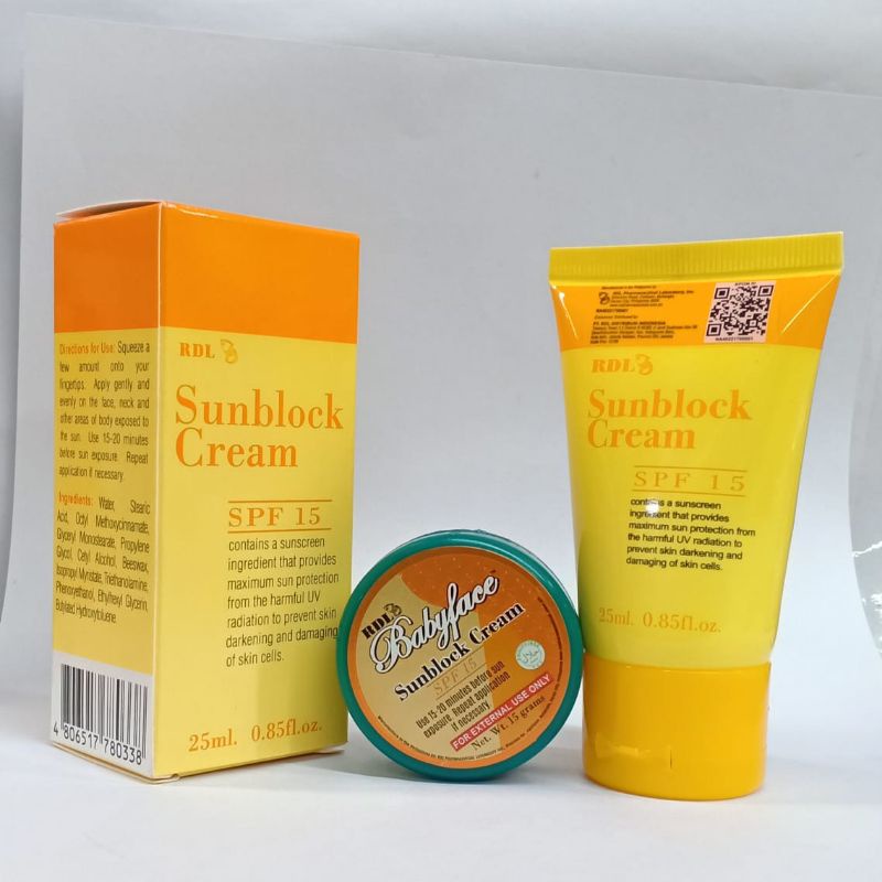 Sunblock RDL - Sunblock Cream Rdl Net 15.grm - 25.grm Ori Philipines