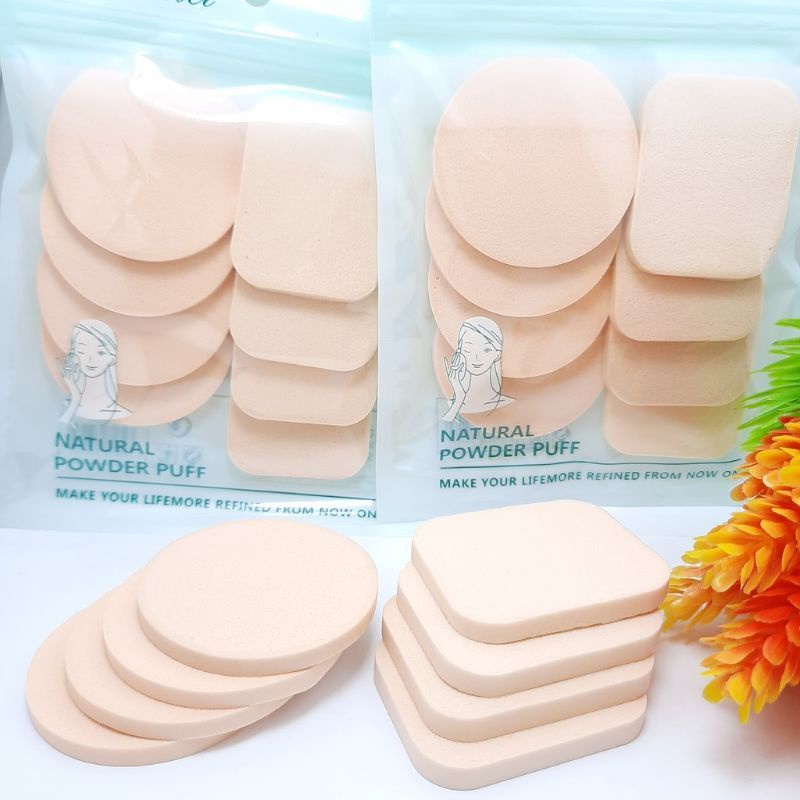 Sponge Make Up Spon Bedak Cushion Isi 8 Pcs