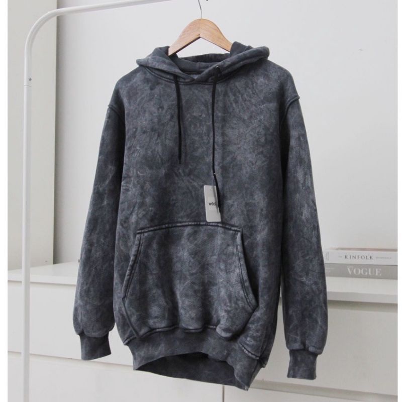 HOODIE SANDWASH WASHING POLOS UNISEX