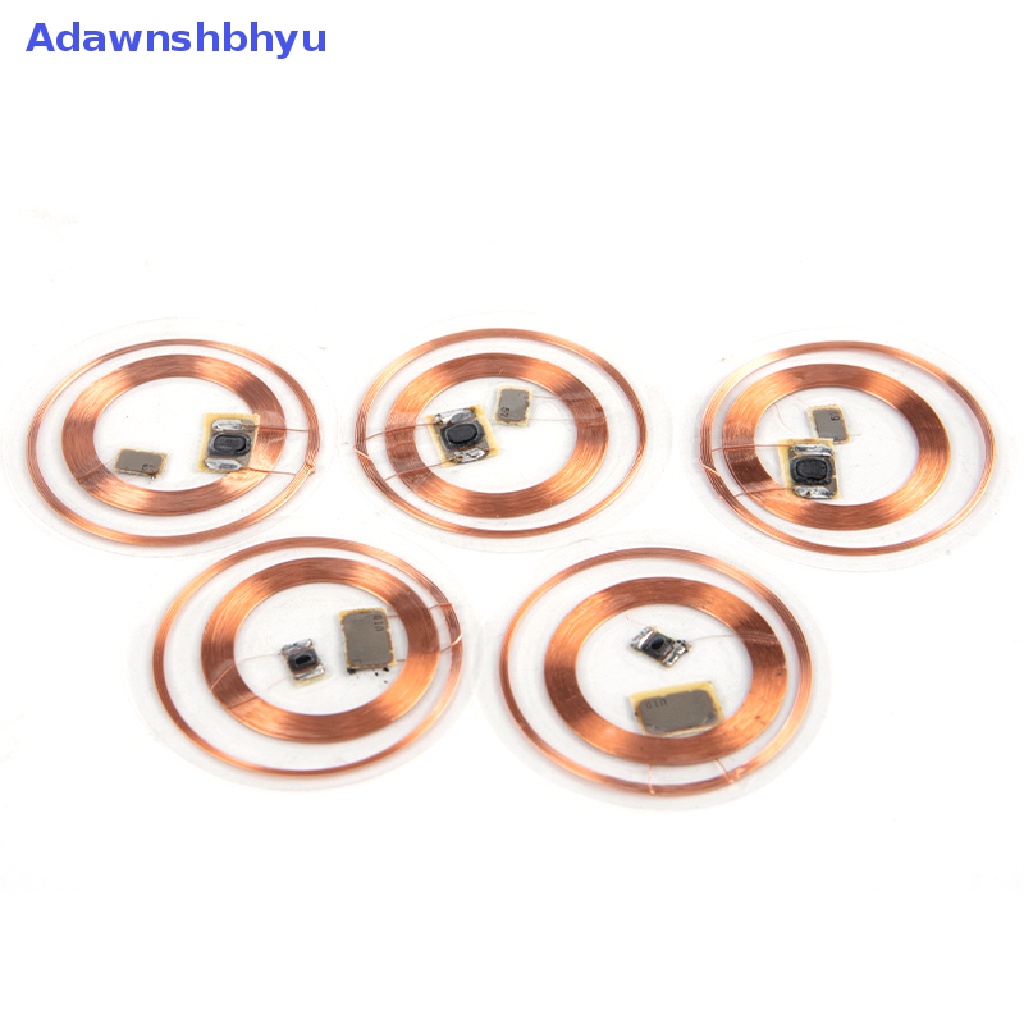 Adhyu 5Pcs 13.56Mhz UID 125Khz IC Card ID Ditulis Ulang Dapat Diganti Chip Keyfob RFID T5577 ID