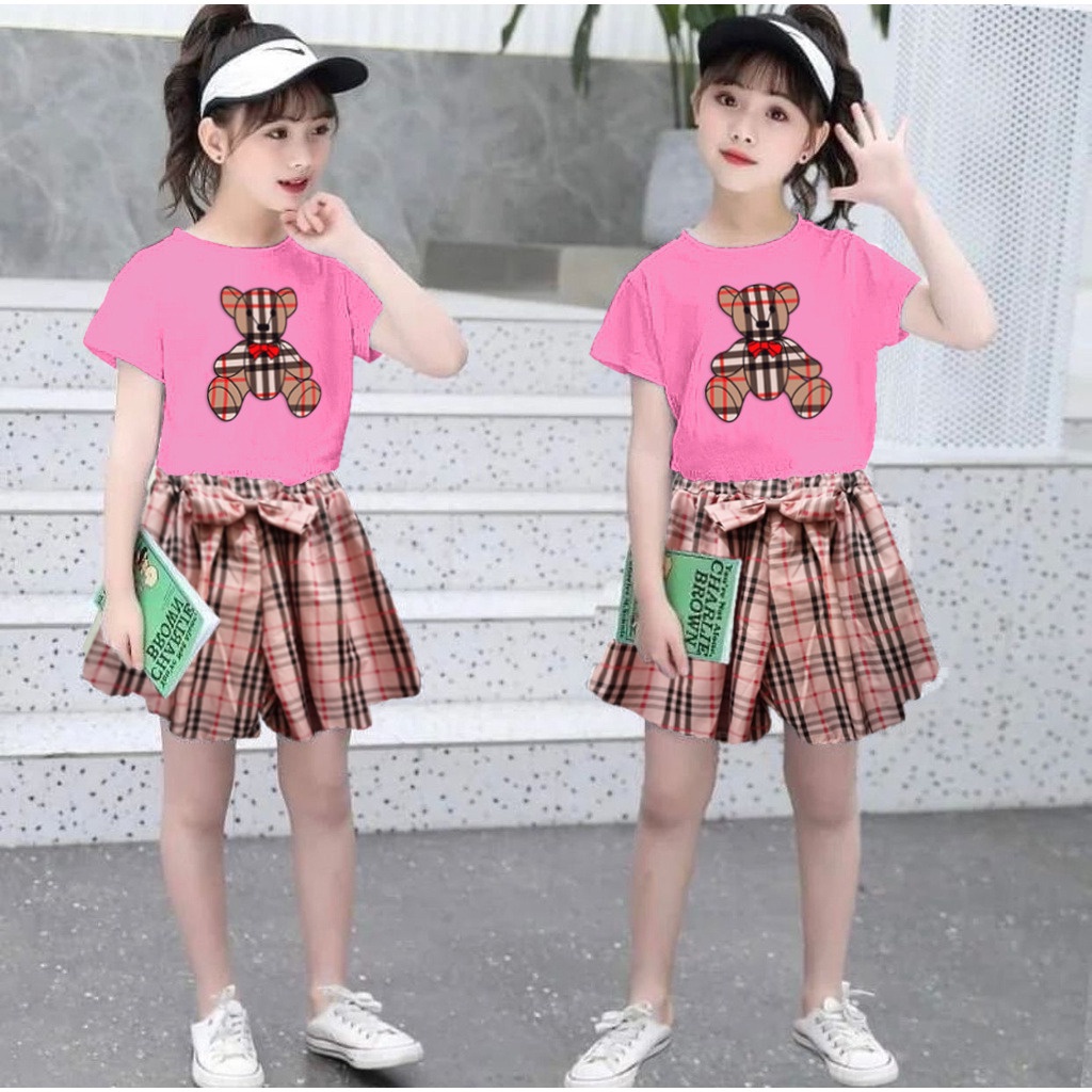VF - Setelan Yuna Celana Rok Anak Perempuan Usia 2-7 tahun