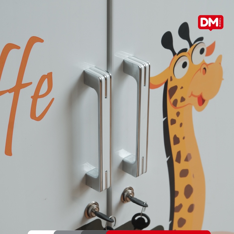 Lemari UPVC Anak Pintu 2 Karakter - DM Mebel