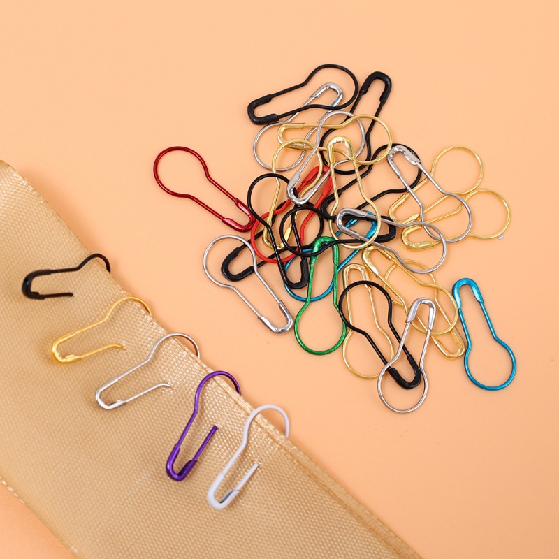 100 Pcs/lot Warna-Warni Rajut Crochet Locking Stitch Marker Hangtag Peniti DIY Alat Jahit Jarum Klip Aksesoris