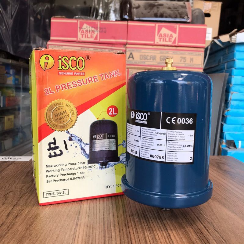 ISCO Tabung Otomatis Pompa 2 Liter Besi ISCO/ISCO Pressure Tank 2 Liter