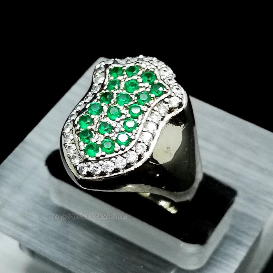 Best Update [] Cincin Pria Batu Permata Tabur Model Terompah Nabi