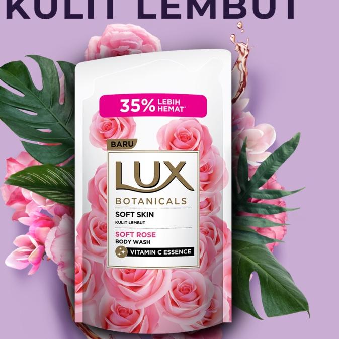 Terlaku... Lux Botanicals Body Wash Pump Soft Rose Kulit Lembut 580ml