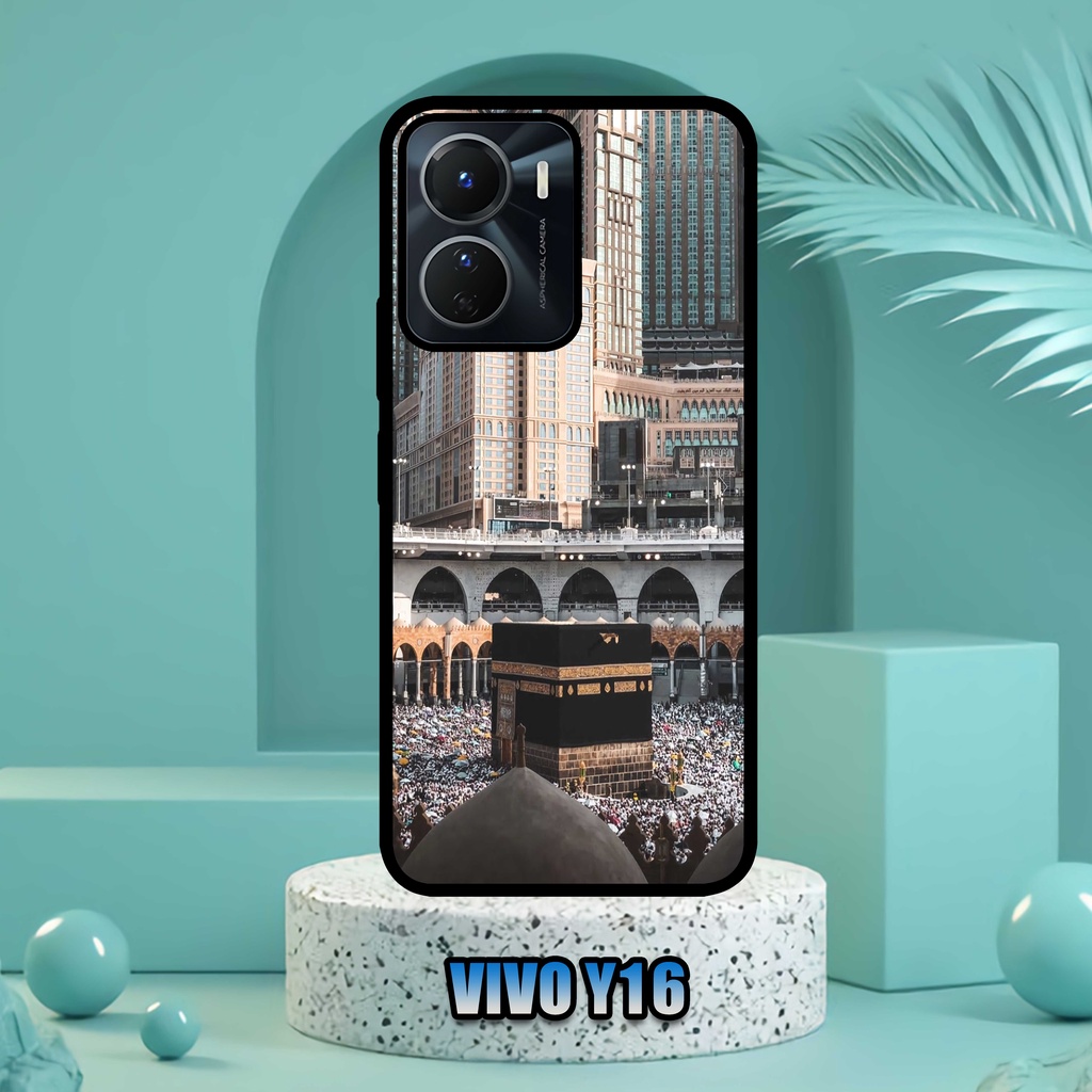 (SV85) Case  Kilau Vivo Y16  | Casing Hp Vivo | Pelindung Smartphone | Motif Mekkah