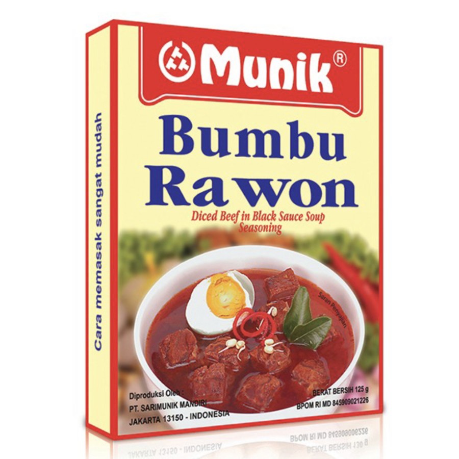 Bumbu Munik Rawon 115 grm Bumbu Masak Rawon Pasti Enak