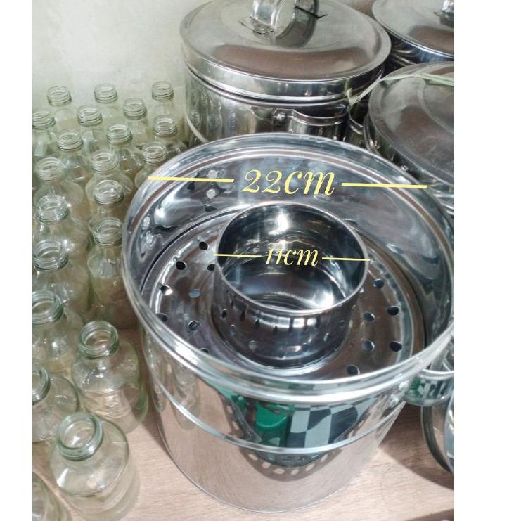 Telah Hadir.. panci bakso stainlis 24+4 liter kuah Dandang bakso mini panci murah