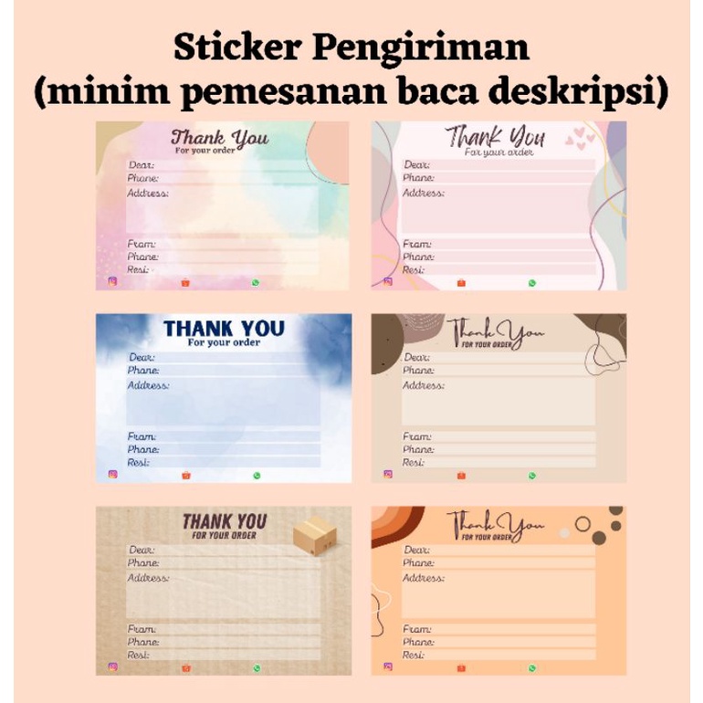 

STICKER RESI PENGIRIMAN / STICKER PENGIRIMAN / SHIPPING STICKER OLSHOP