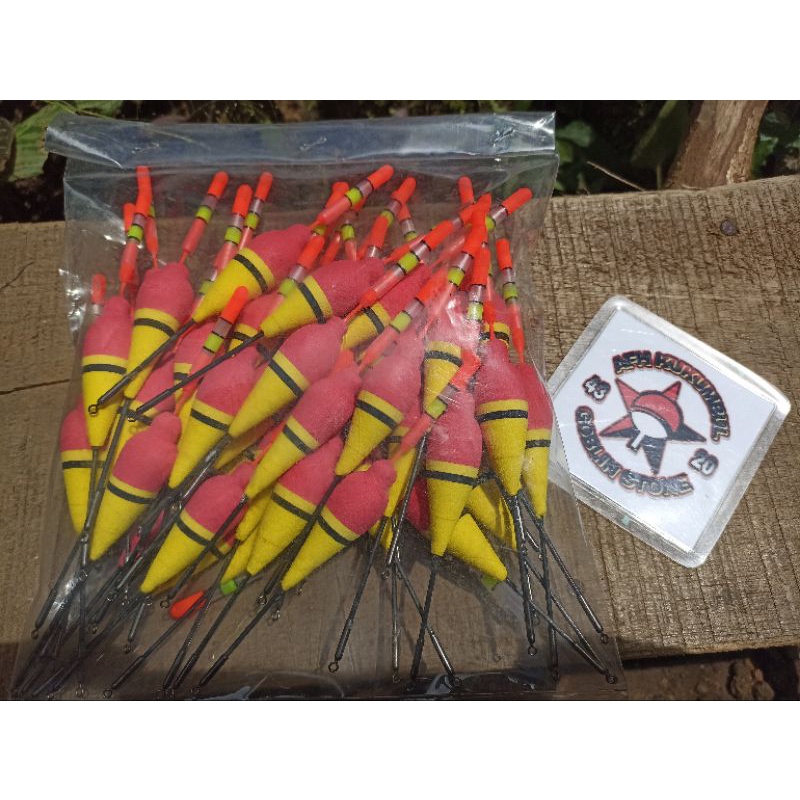 Jual Pelampung Pancing Anti Badai Isi 20pcs Starlet Full Bahan Spon