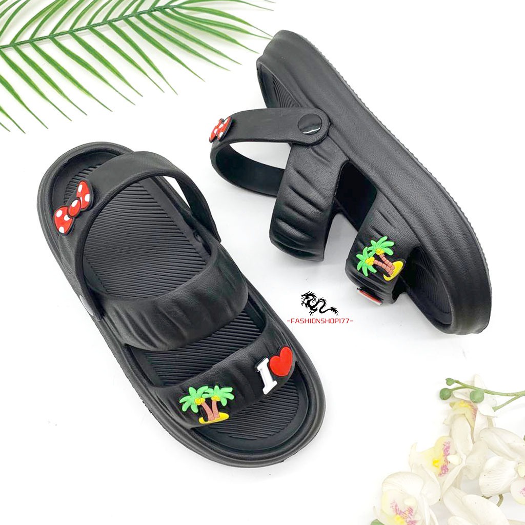 Sandal Wanita Sandal Selop Jelly Karet Rumahan Korean Style Empuk Elastis Model Tali Belakang Terbaru