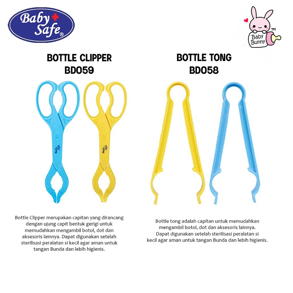 ❤ BELIA ❤ BABY SAFE BS 350 Flexible &amp; Heat Indicator Color Changing Spoon | Bottle Tong BD058 | Capit Botol | BD059 Bottle Clipper