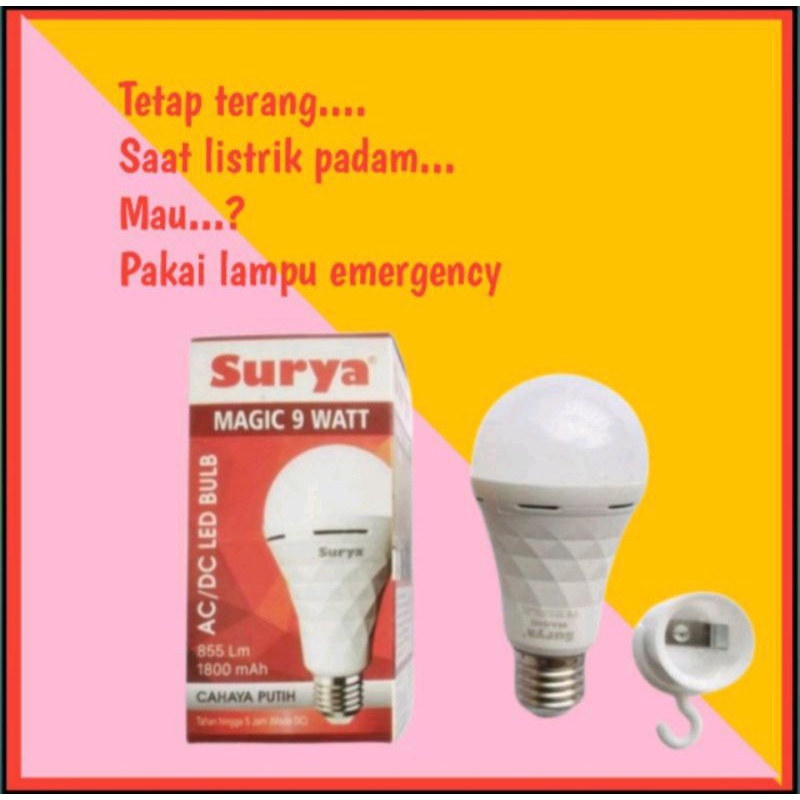 Lampu Emergency Surya 9 watt