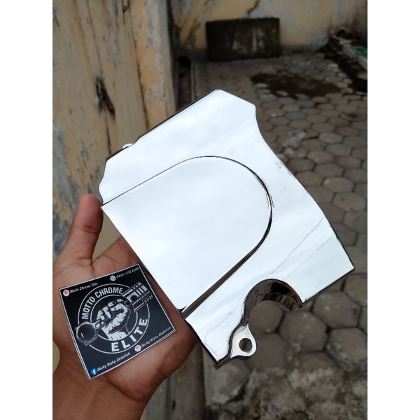 TUTUP GIR DEPAN MEGAPRO HIU LAMA CHROME