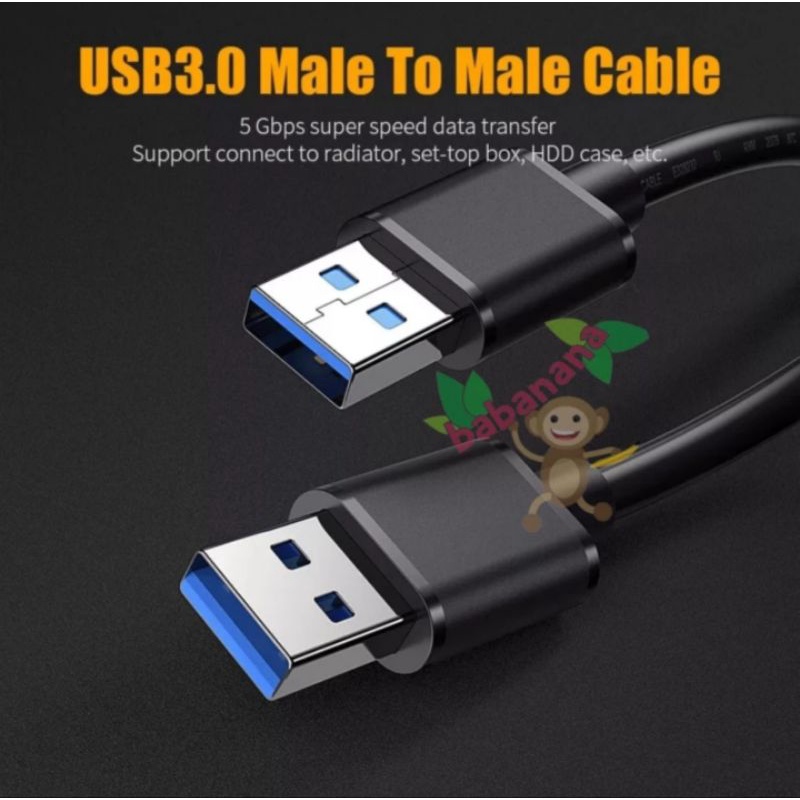 Kabel Usb 3.0 5Gbps Extender Extension Male to Male High Speed Cable