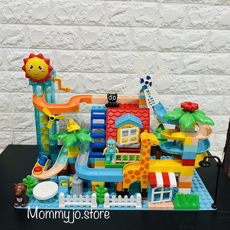 Marble Race Run Theme Park (BALOK BESAR) bisa manual dan electric