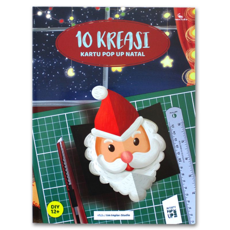 IVB BUKU AKTIVITAS ANAK KRISTEN DIY MEMBUAT KREASI KARTU UCAPAN NATAL POP-UP ISI 10 CHRISTMAS CARDS