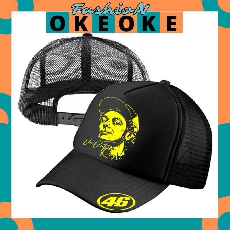 OkeOkeFashion Topi Trucker VALENTINO ROSSI - Topi Distro VALENTINO ROSSI Logo - Topi VALENTINO ROSSI