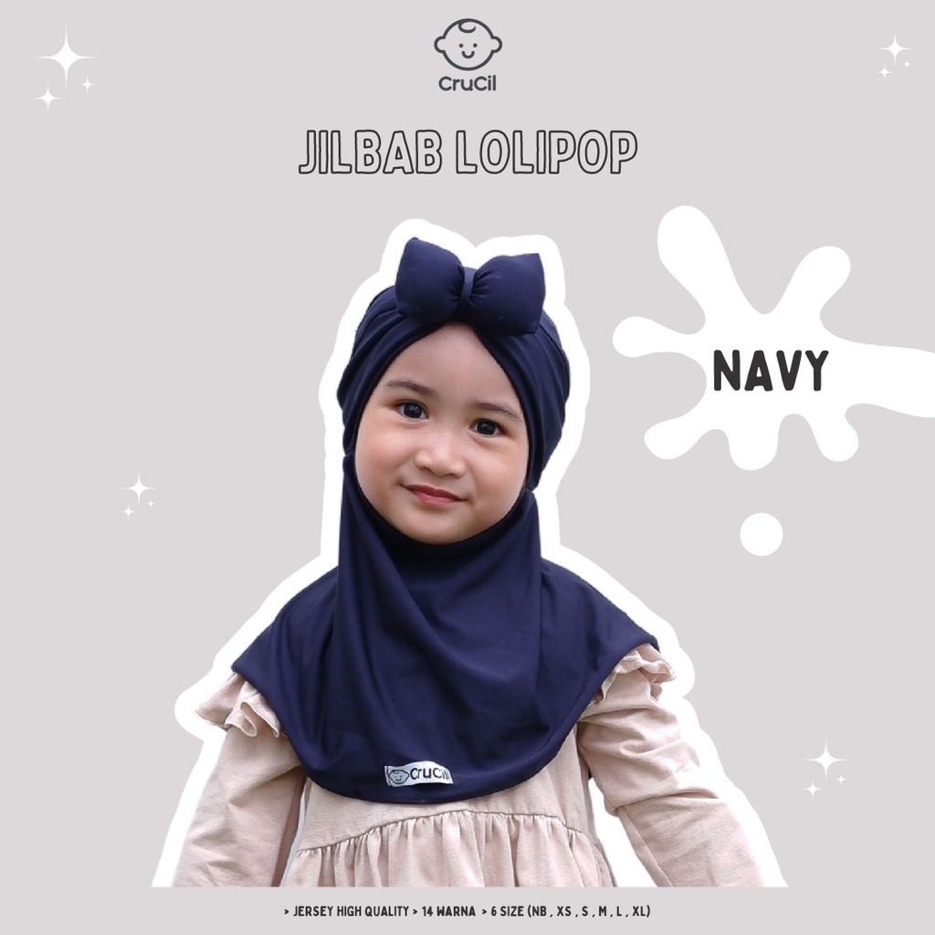 Jilbab Anak Lolipop Pita (0m - 2y)