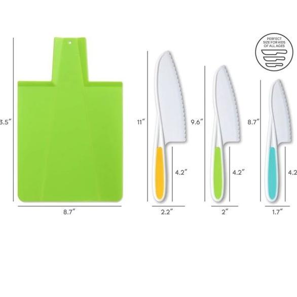 

Tovla Jr Kids Knives and Foldable Cutting Board Set - Pisau Anak