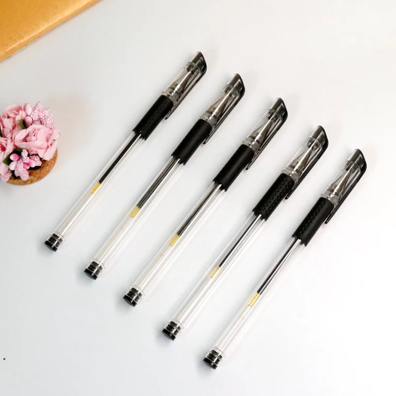 BOLPOINT/ PULPEN GEL MINI INK PEN PREMIUM BERKUALITAS WARNA HITAM 0,5MM UNISTAR