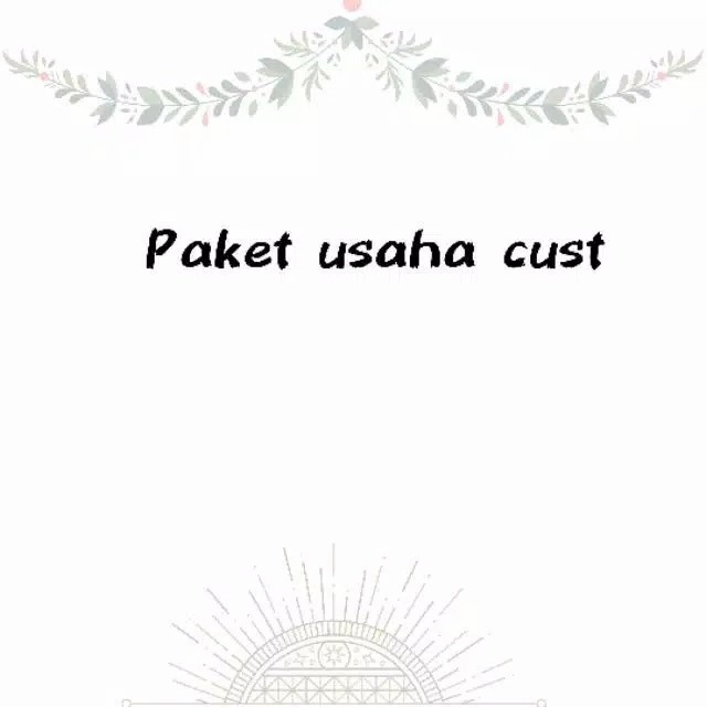 

PAKET USAHA CUSTOMER