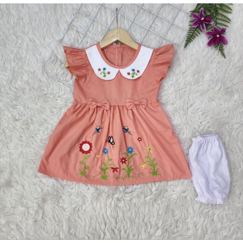 Baju bayi perempuan stelan dres RABBIT baby girl